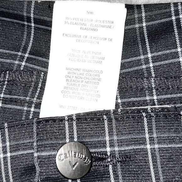 🎁 NWT Callaway Golf- Box Print Short Monument Size 50B - Picture 4 of 5